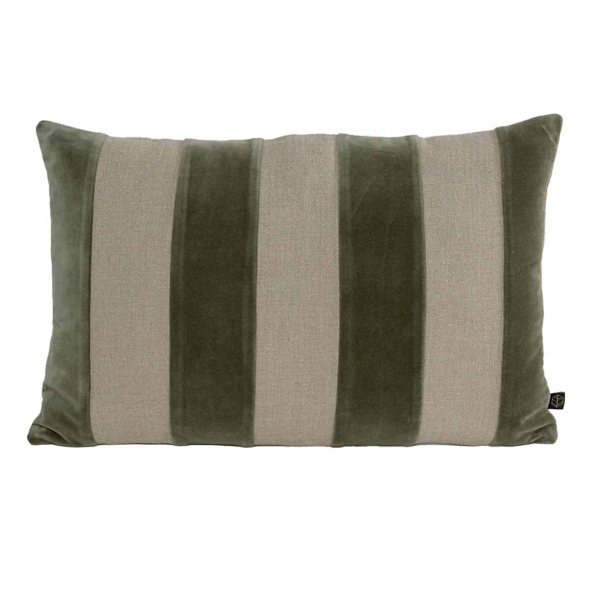 Cushion cover in washed linen and Brisbane velvet - 4 colors - Haomy