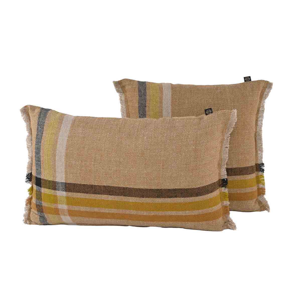 coussin lin carré Malibu 45x45 cm daim-harmony haomy