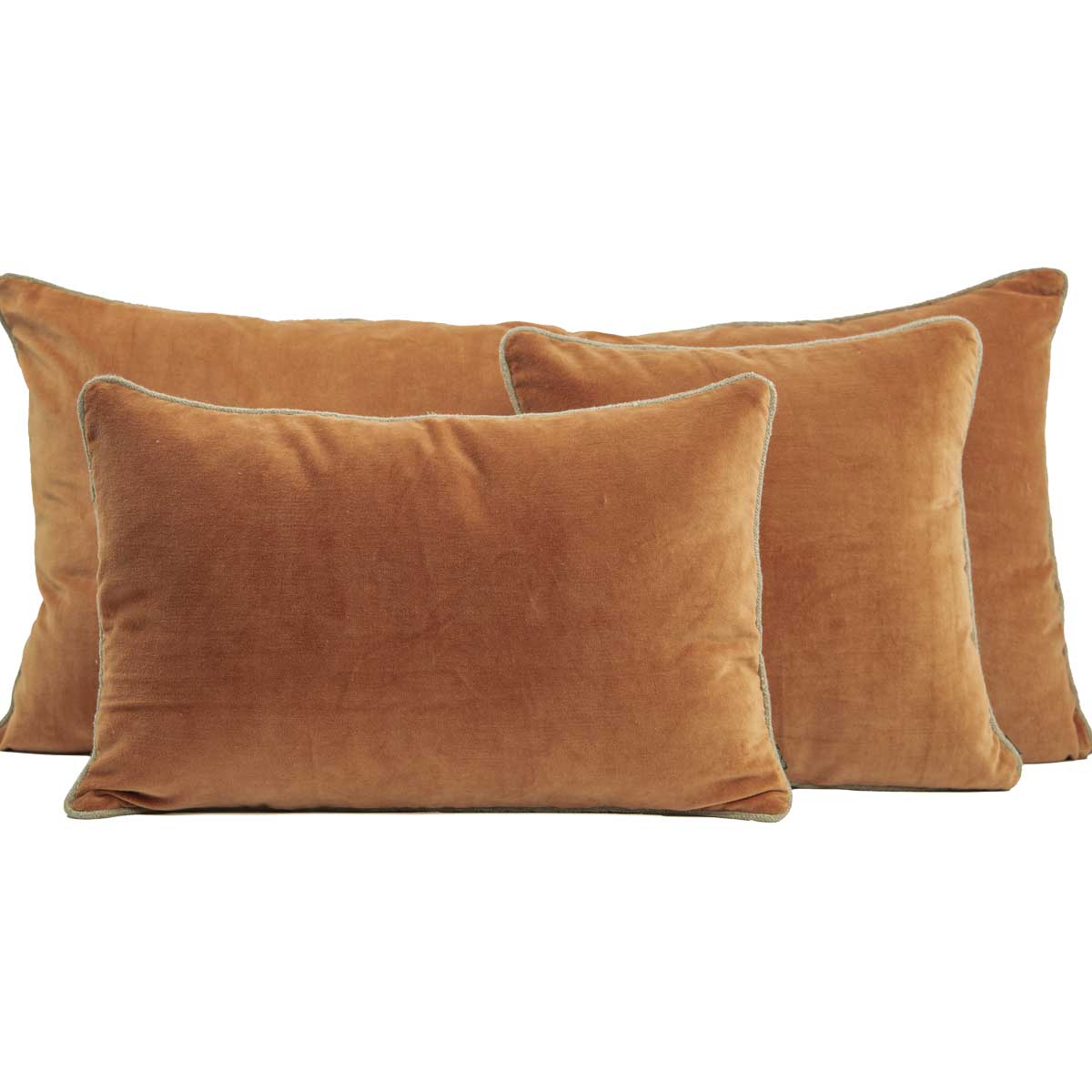 coussin carré velours new delhi 45x45 cm olive-harmony haomy