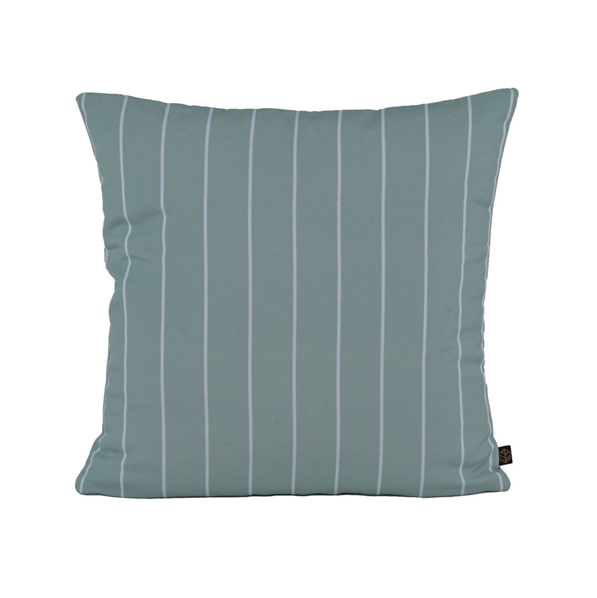 coussin carre exterieur petite rayure 45x45 cm palerme jade-harmony haomy