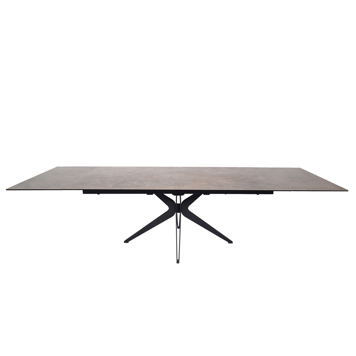 Plissken extendable ceramic table Rust gray - Home Beddings and Curtains