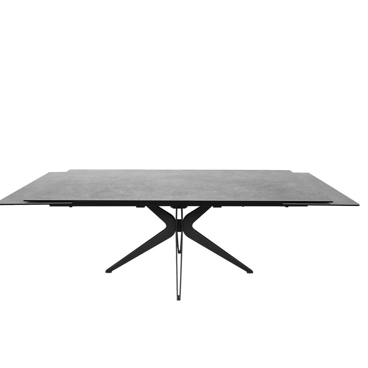 Plissken extendable ceramic table Rust gray - Home Beddings and Curtains